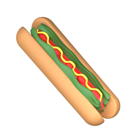 Hot Dog  3D Icon