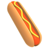 3d hot-dog emoji