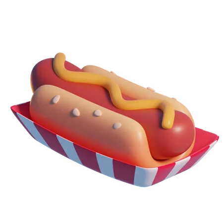 Hot Dog  3D Icon