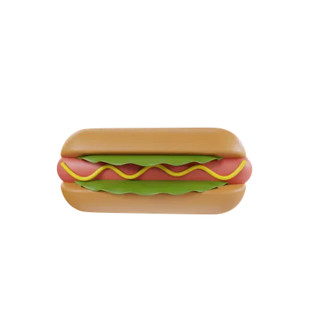 Hot Dog  3D Icon