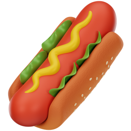 Hot Dog  3D Icon