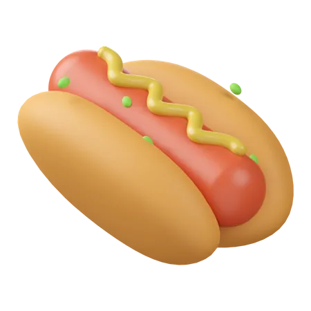 Hot dog  3D Icon