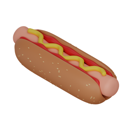 Hot dog  3D Icon