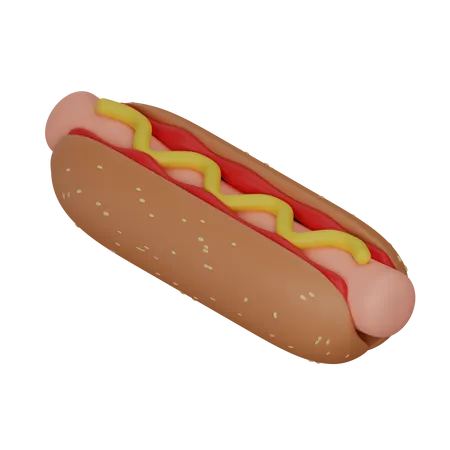 Hot dog  3D Icon