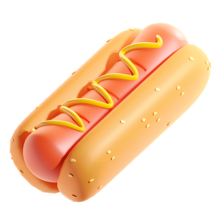 Hot Dog  3D Icon