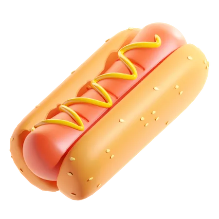 Hot Dog  3D Icon