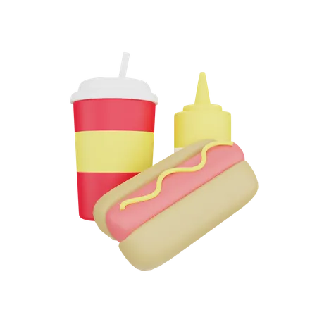 Hot Dog  3D Icon