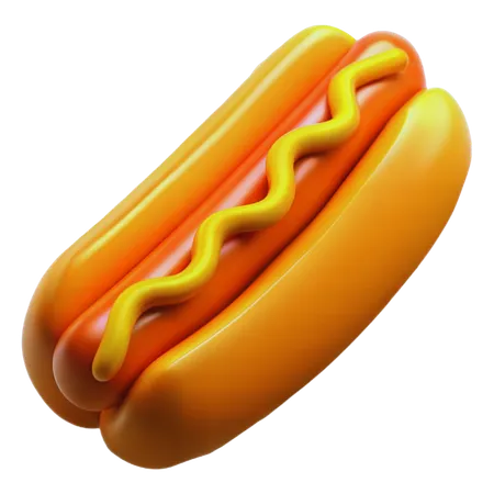 Hot Dog  3D Icon