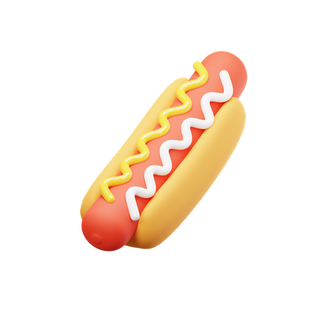 Hot dog  3D Icon