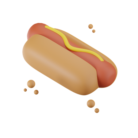 Hot Dog  3D Icon