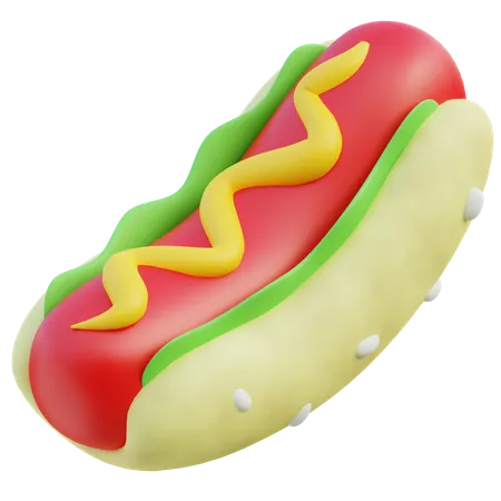 Hot Dog  3D Icon