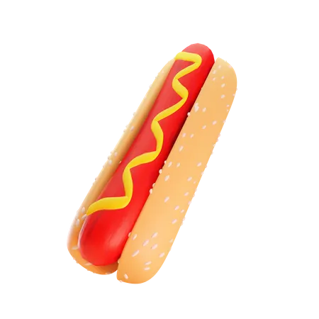 Hot dog  3D Icon