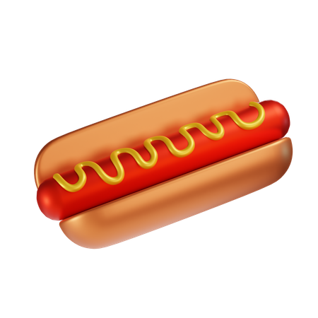 Hot Dog  3D Icon