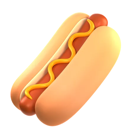 Hot Dog  3D Icon