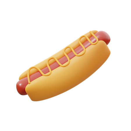 Hot Dog  3D Icon