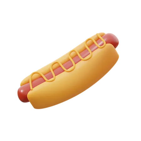 Hot Dog  3D Icon