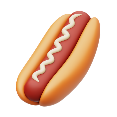 Hot Dog  3D Icon