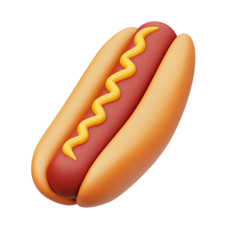 Hot Dog  3D Icon