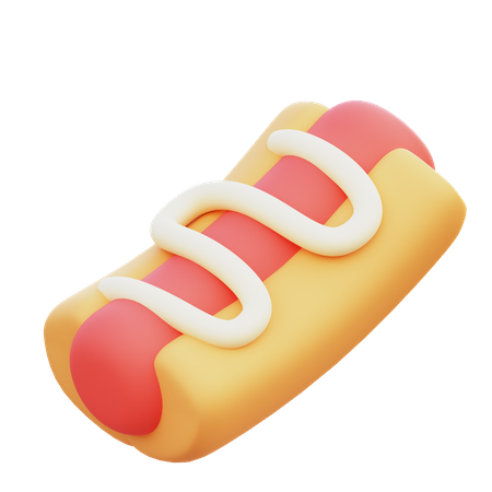 Hot Dog  3D Icon