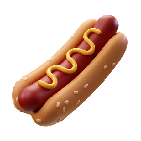 Hot Dog  3D Icon