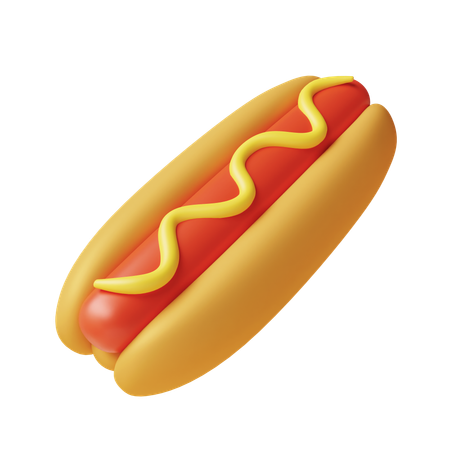 Hot Dog  3D Icon