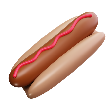 Hot Dog  3D Icon