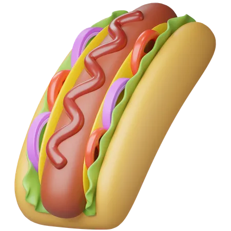 Hot Dog  3D Icon