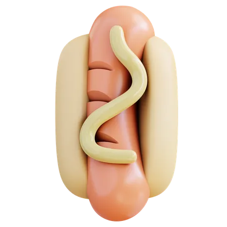 Hot Dog  3D Icon