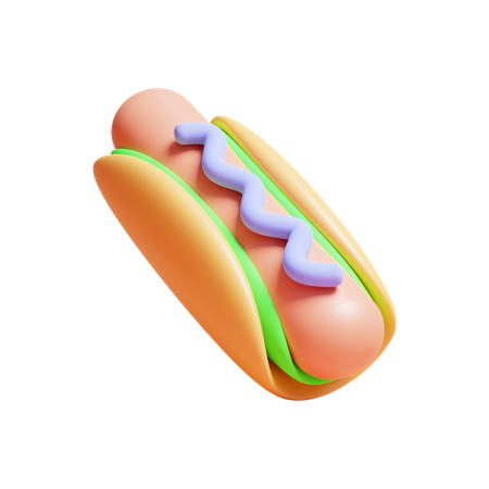 Hot Dog  3D Icon