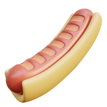 Hot Dog  3D Icon