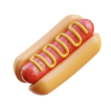 Hot Dog  3D Icon