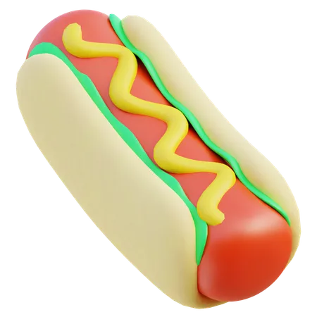 Hot Dog  3D Icon