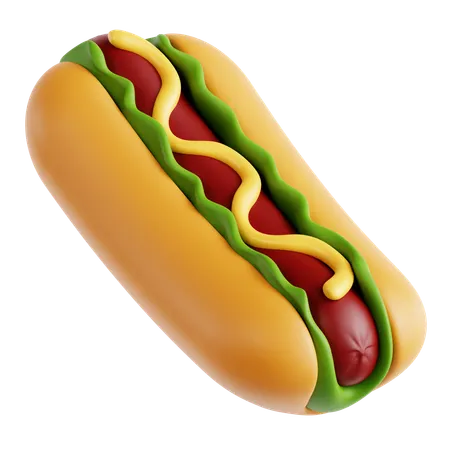 Hot Dog  3D Icon