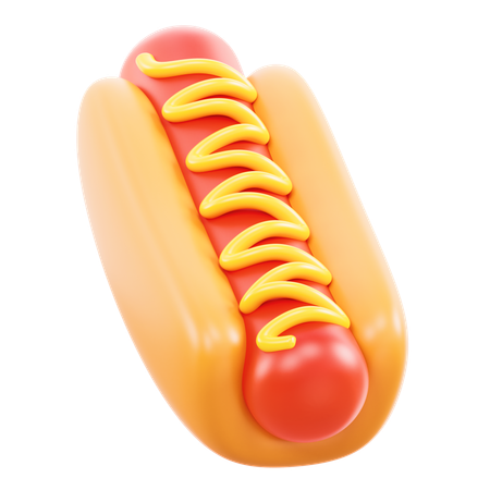 Hot Dog  3D Icon