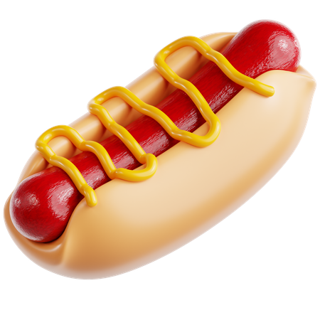 Hot-dog  3D Icon
