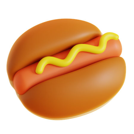 Hot dog  3D Icon