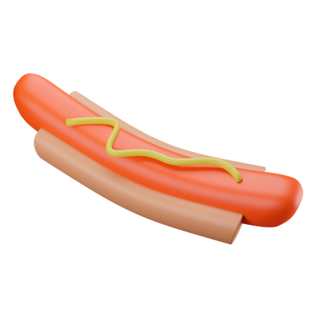 Hot dog  3D Icon