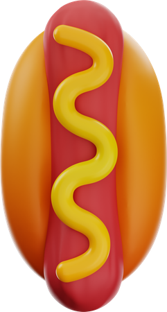 Hot Dog  3D Icon