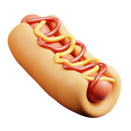 Hot Dog  3D Icon