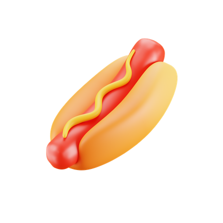 Hot dog  3D Icon
