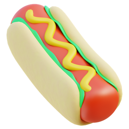 Hot Dog  3D Icon