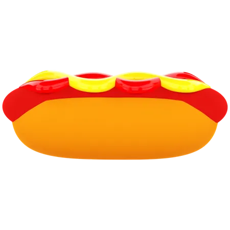 Hot Dog  3D Illustration