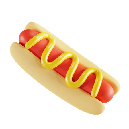 Hot-dog  3D Illustration