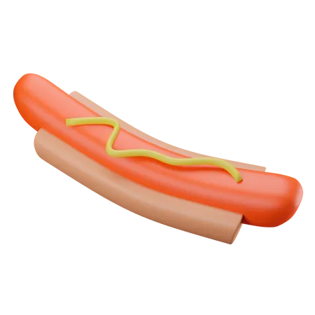 Hot-dog  3D Illustration