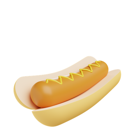 Hot-dog  3D Illustration