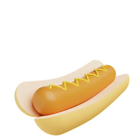 Hot-dog  3D Illustration