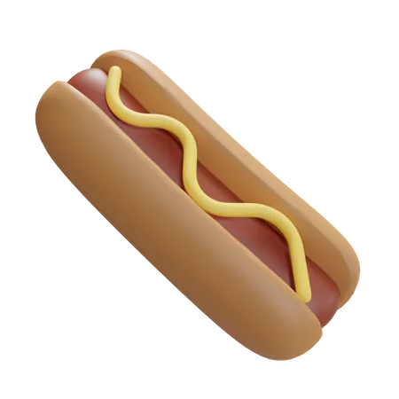 Hot-dog  3D Illustration