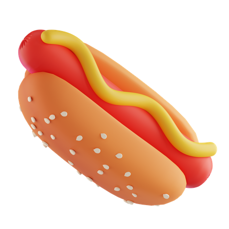 Hot-dog  3D Illustration