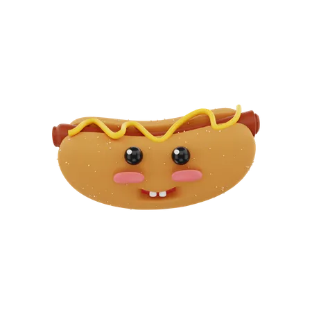 Hot-dog  3D Illustration