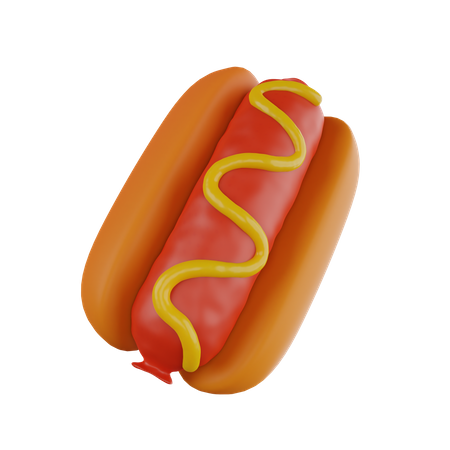 Hot-dog  3D Icon